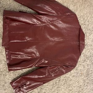 Faux leather jacket